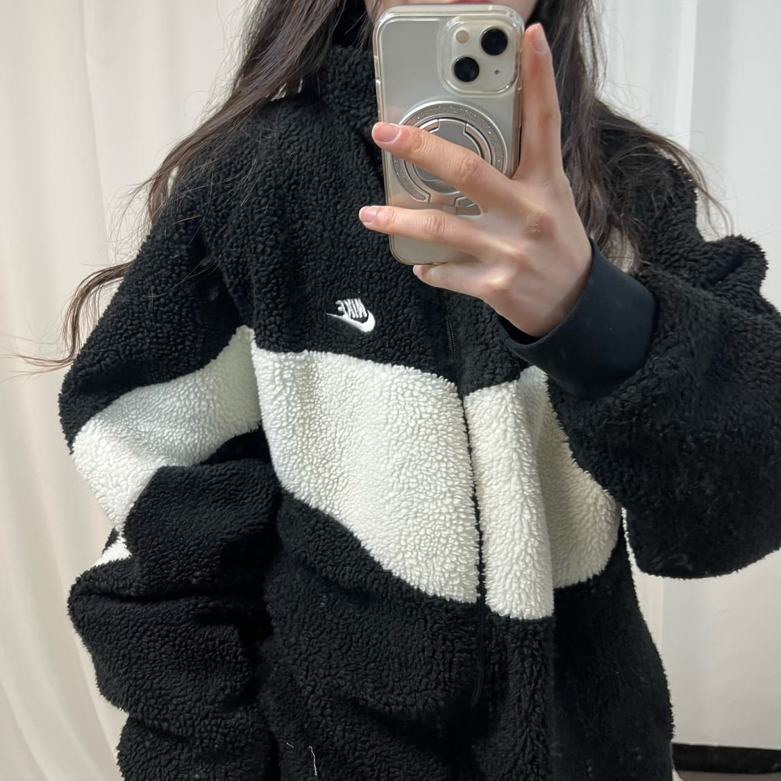 Nike Big Swoosh Reversible Fleece Jacket 상품이미지2