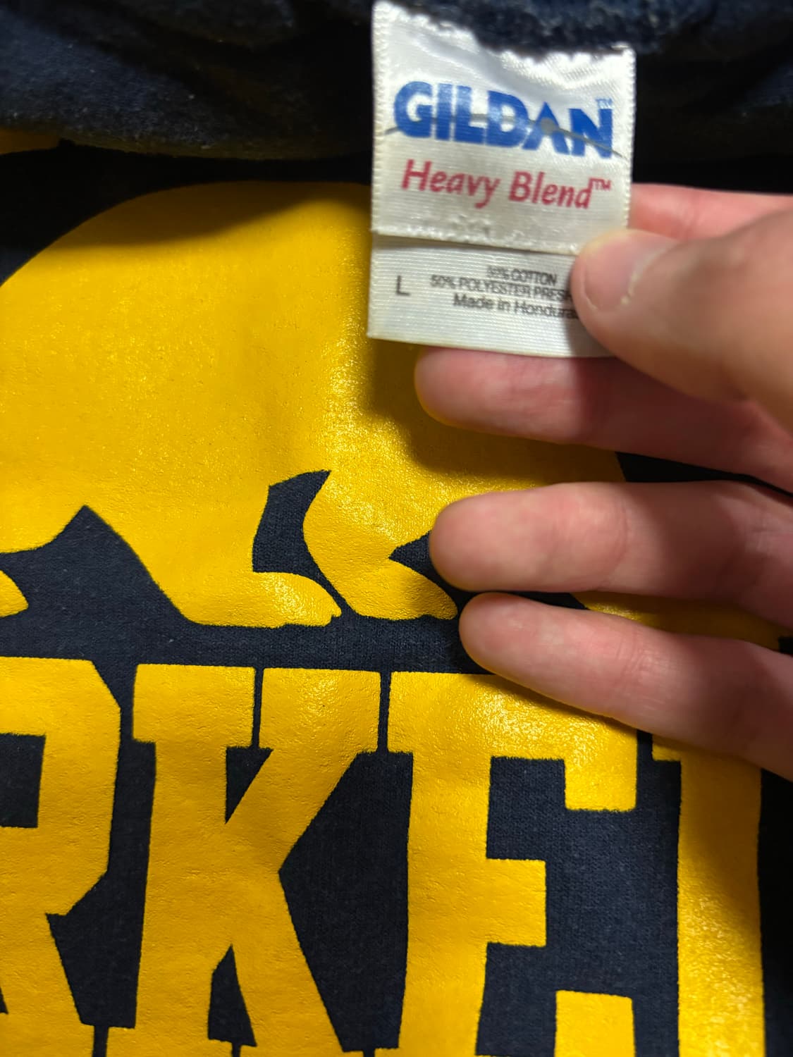 러셀 캘리포니아 버클리 빈티지 네이비 후드티 상품이미지5