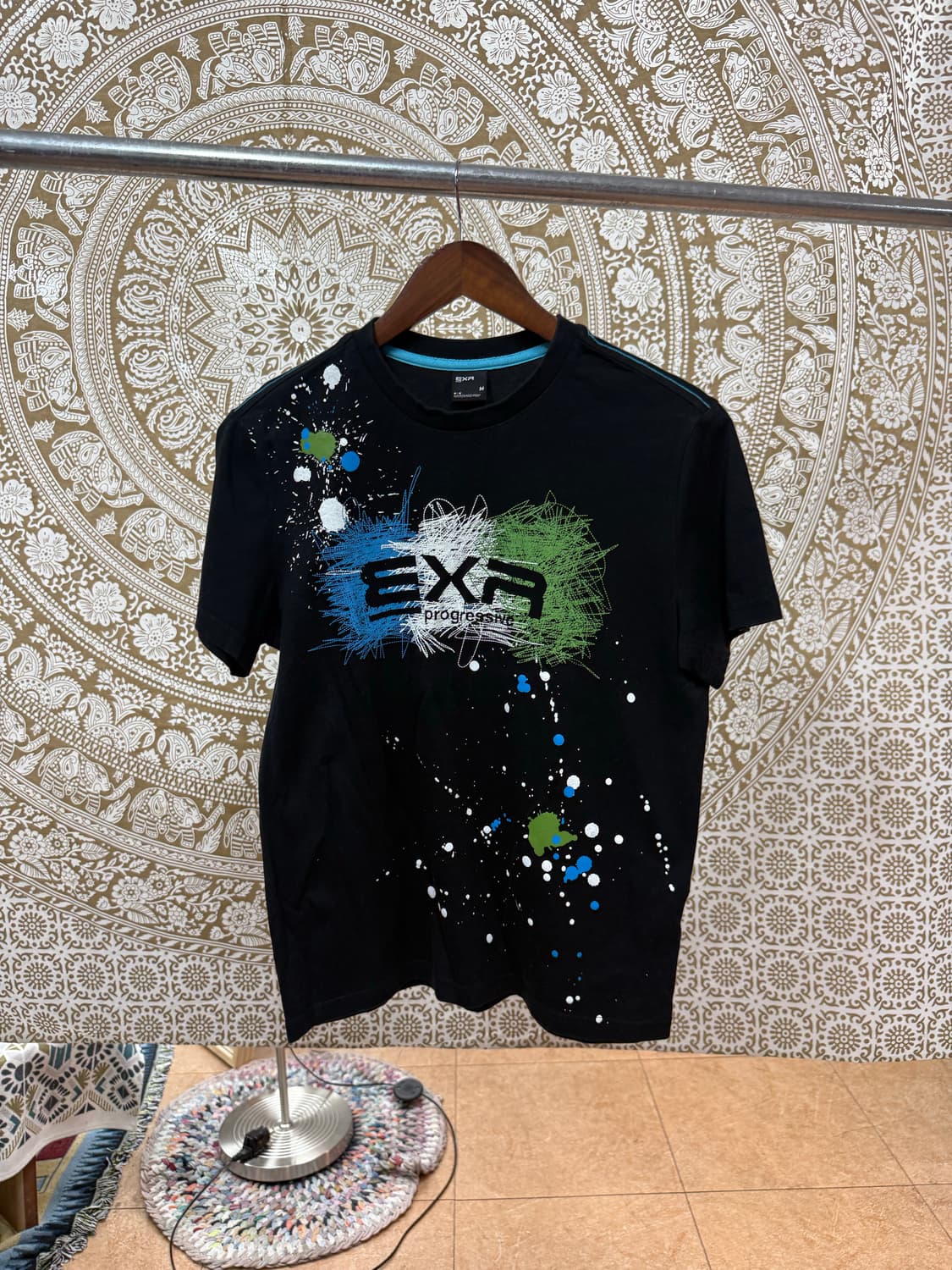 EXR 자수 페인팅 프린팅 반팔 티 (Z1147) 상품이미지3