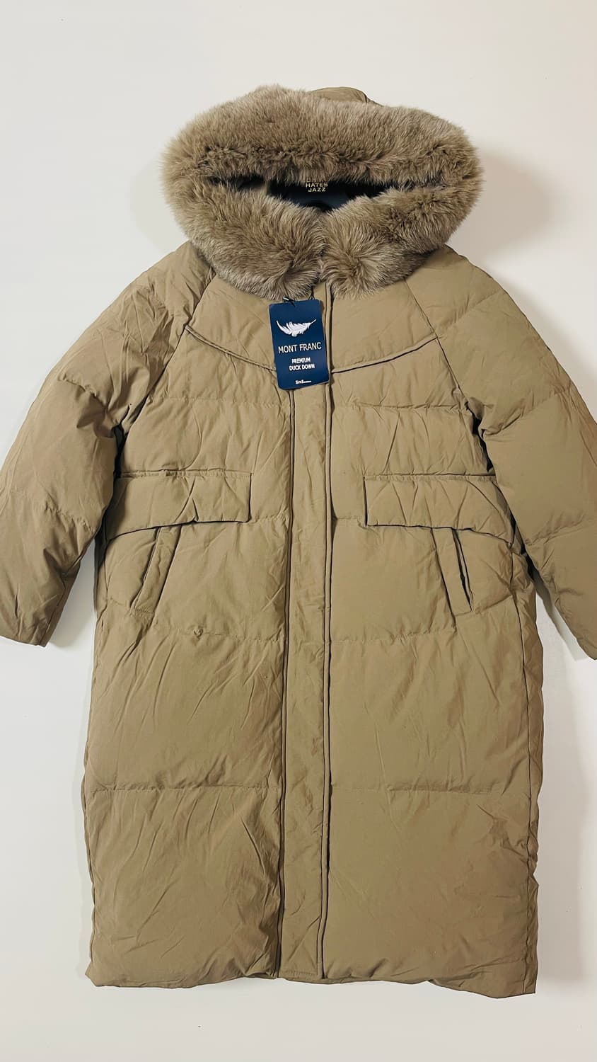 택달린새상품) 보니스팍스 폭스퍼 롱패딩 55-66 정가 32만원대 상품이미지4