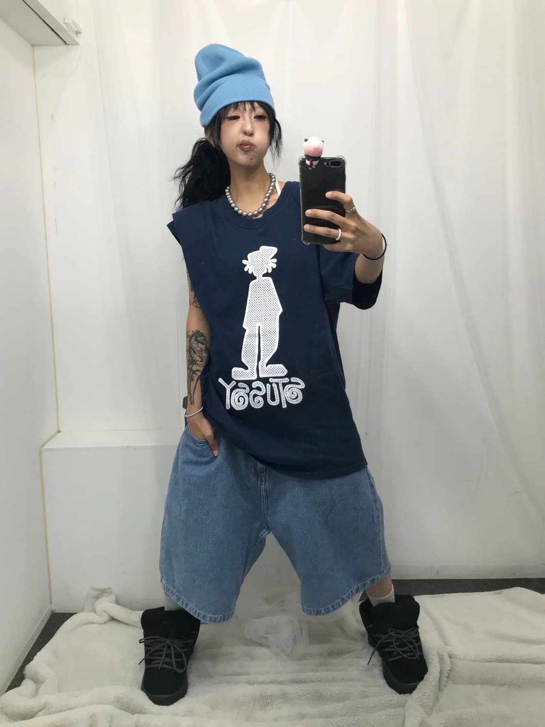 < Stussy Reggaemon Printing T-shirt > 상품이미지3