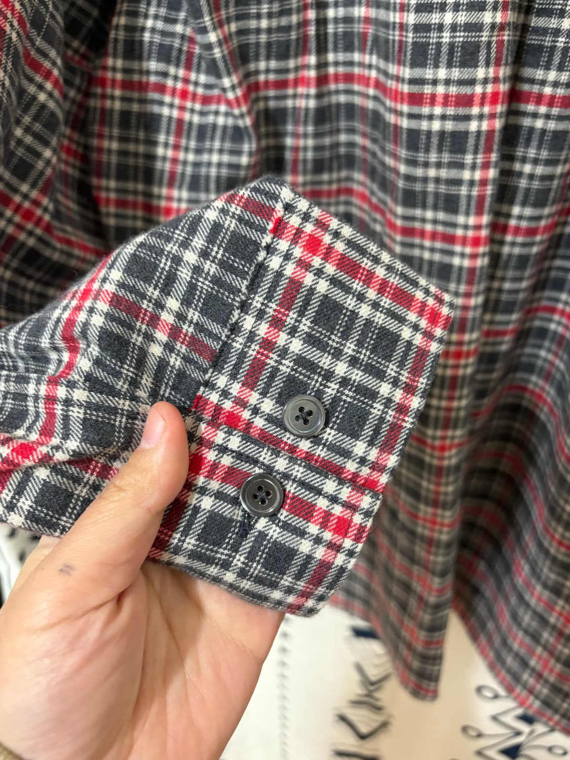 쿠어 / 컷오프 체크 셔츠 상품이미지9