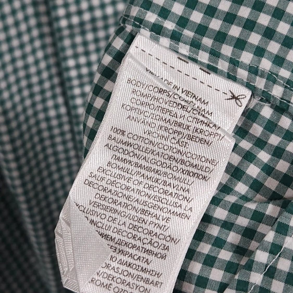 105 POLO 폴로 랄프로렌 체크 셔츠 클래식핏 그린 상품이미지4