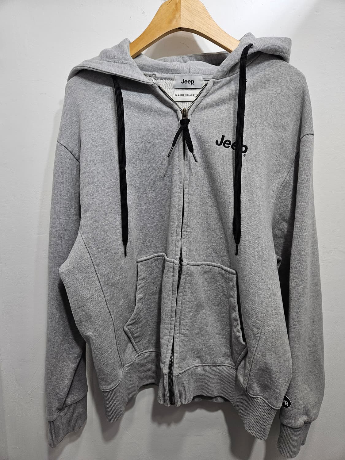 지프 Jeep 남녀공용 후드집업, 회색 L 상품이미지9