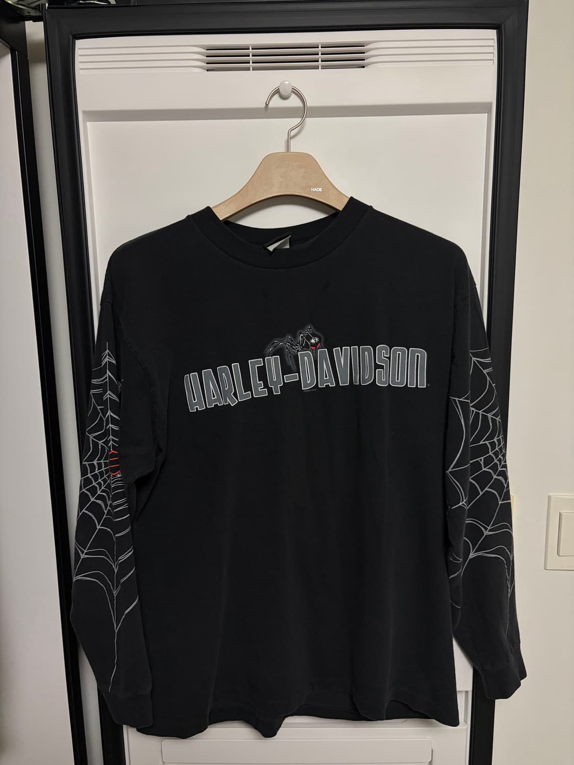 [L] 2004 할리데이비슨 빈티지 롱슬리브 스파이더 USA 상품이미지1