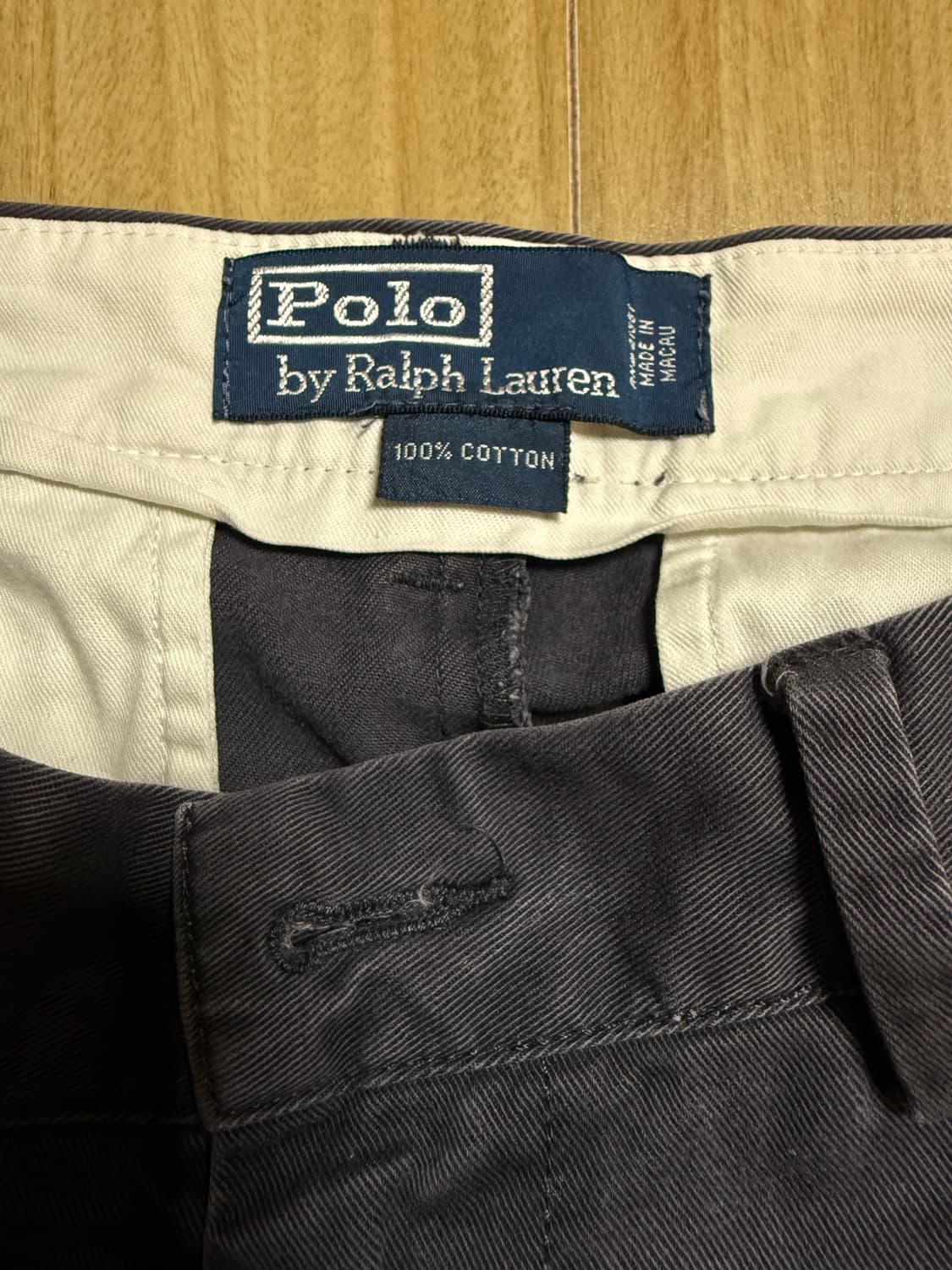 90s 폴로 랄프로렌 노플리츠 치노 팬츠 상품이미지6