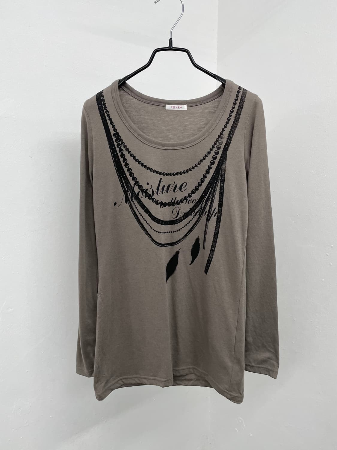 y2k 카키 네크리스 슬리브 상품이미지6