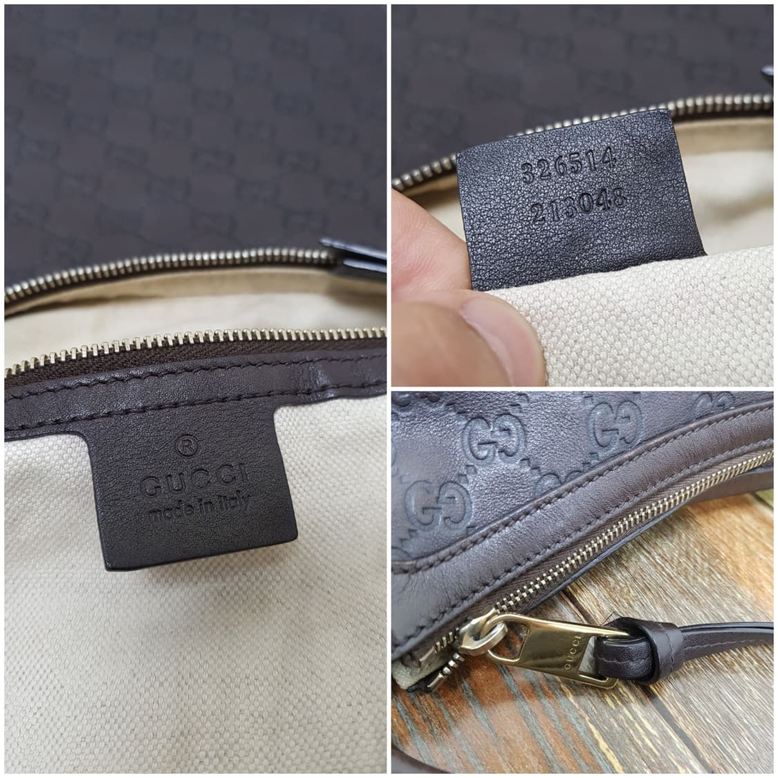 [정품] Gucci 구찌 시마 레더 호보백 상품이미지10