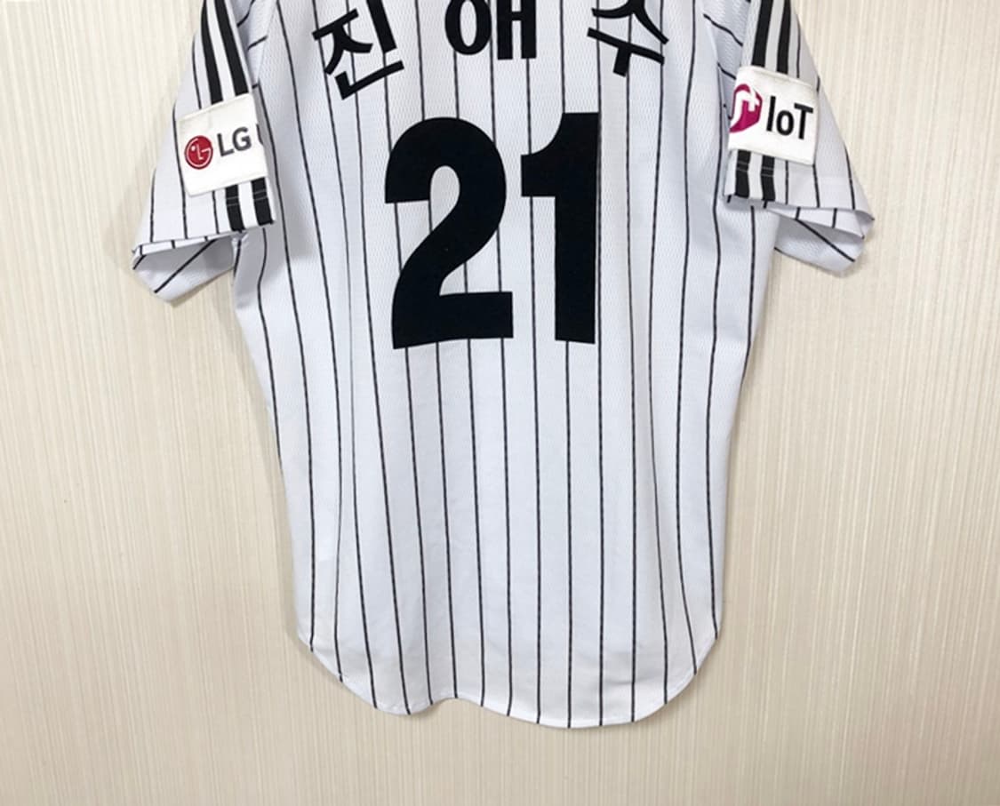 KBO 데상트 LG트윈스 어센틱 홈유니폼/져지 95 #21 진해수 상품이미지10
