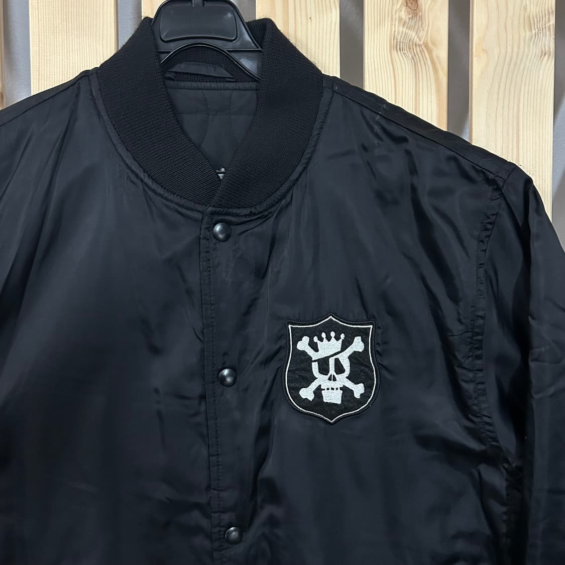 (L) 00s 스투시 스컬 쉐도우 스타디움 봄버자켓  상품이미지2