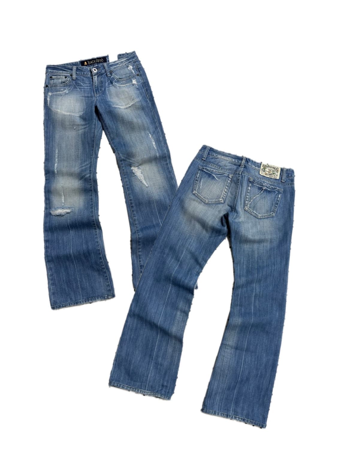 버커루 부츠컷 데님팬츠 y2k 펑크 상품이미지1