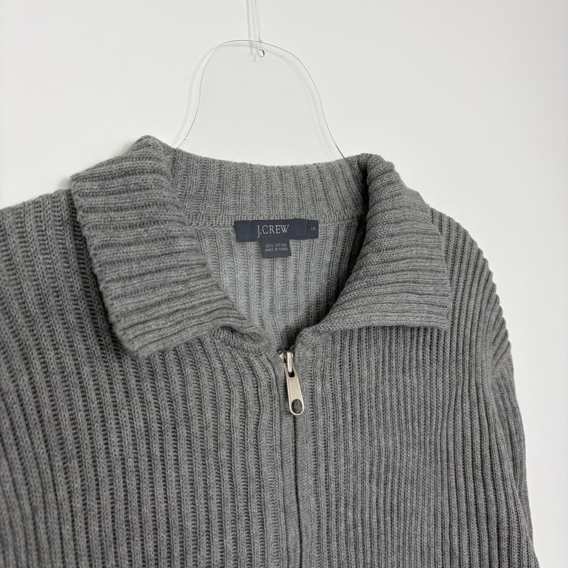 제이크루 카라 니트 집업 가디건 상품이미지2