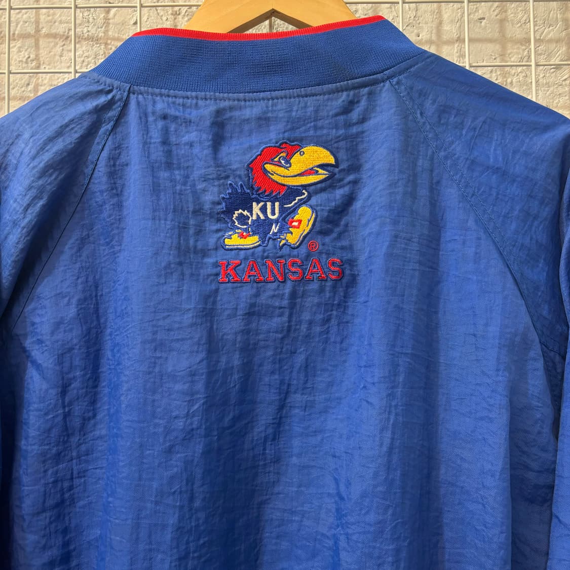 90s 프로 플레이어 올드스쿨 캔자스 제이호크스 웜업 M 상품이미지7