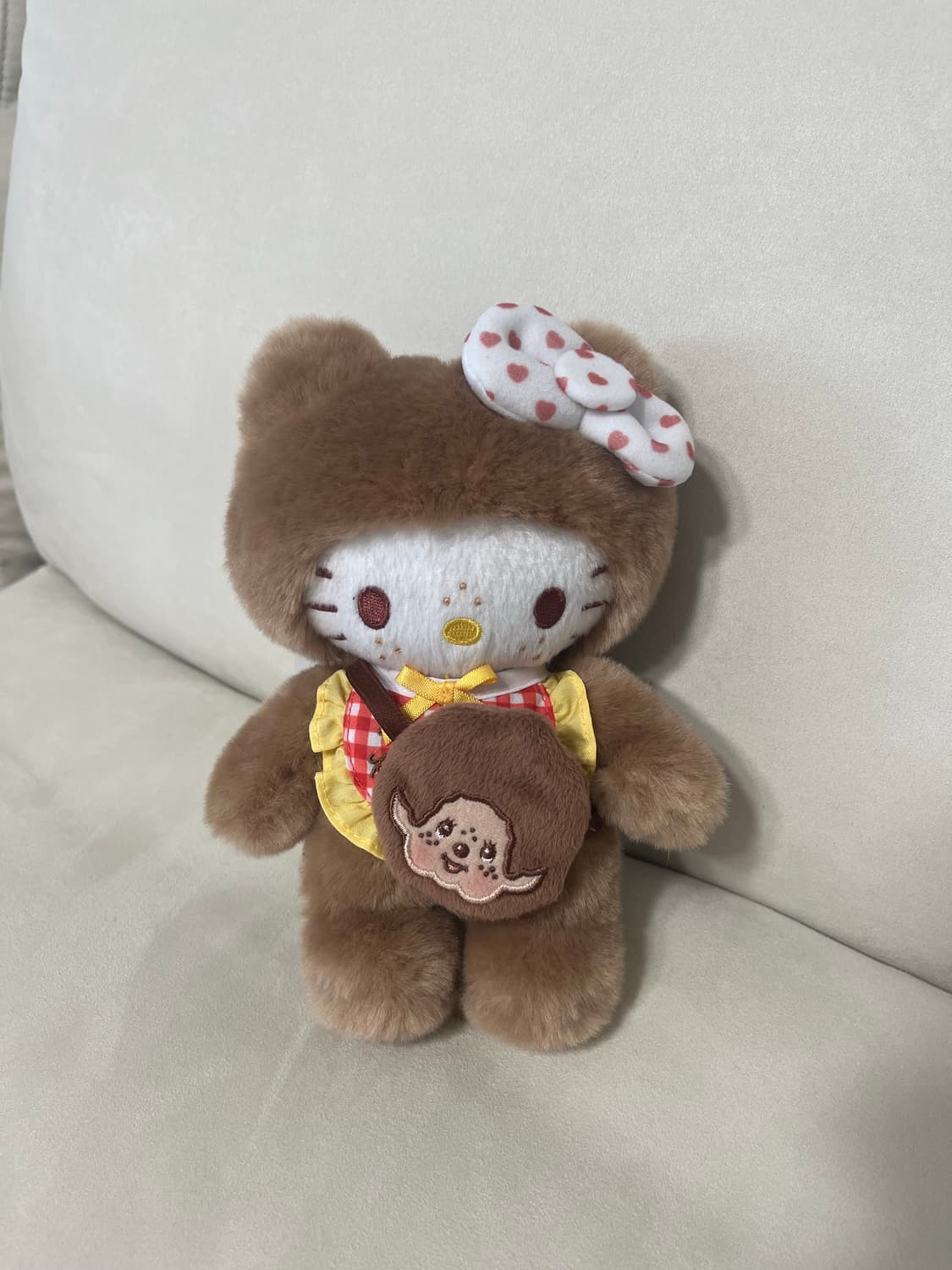 (택o 새제품) 헬로키티 몬치치 콜라보 한정판 인형 상품이미지1