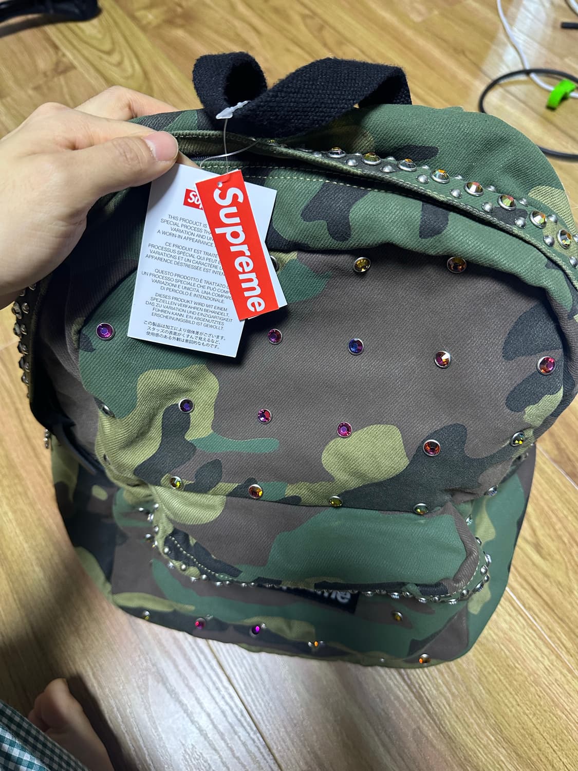 슈프림 X 비비사이먼 카모 데님 백팩 상품이미지5