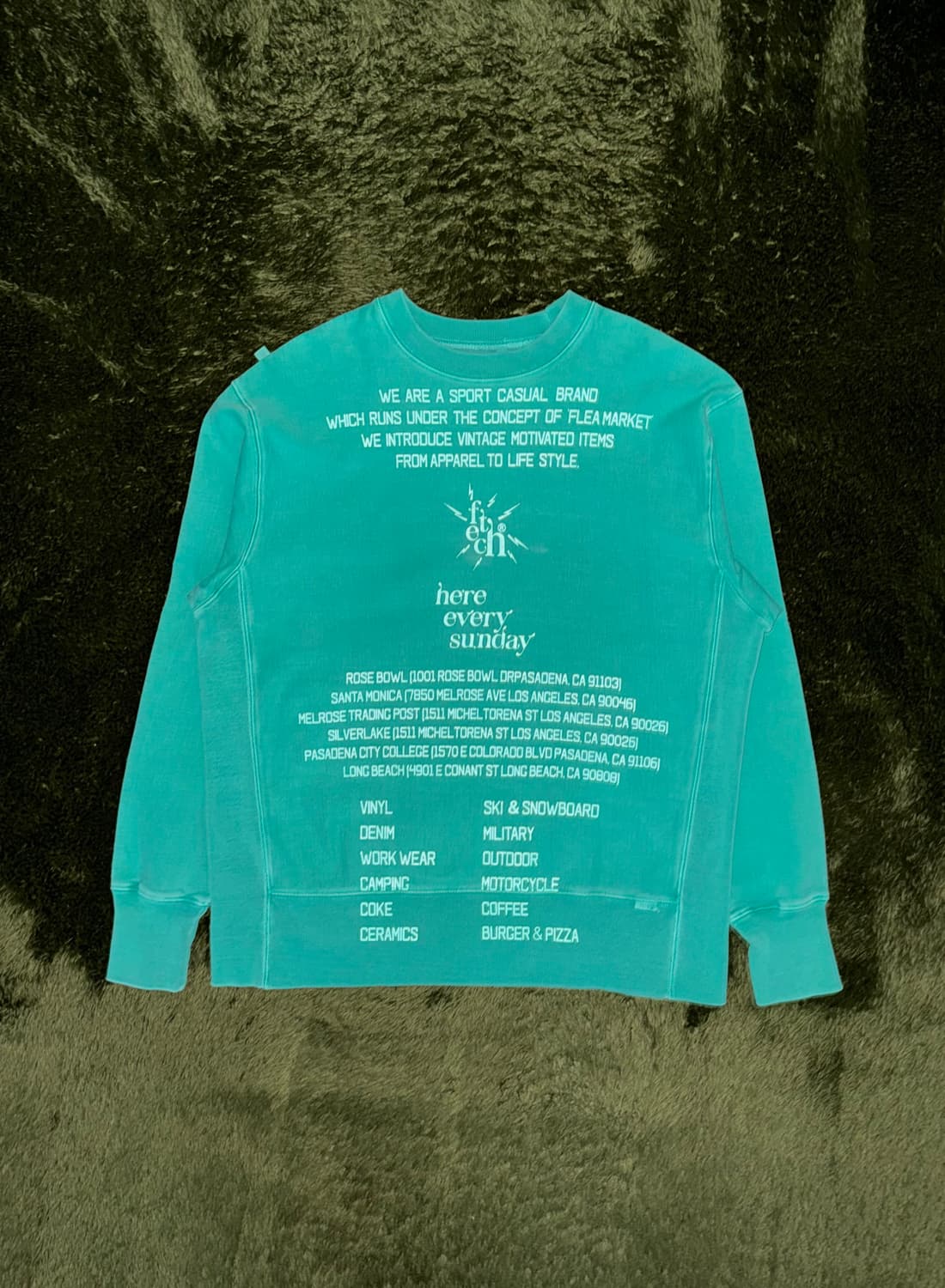 [M] Fetch 페치 선데이 US 코튼 리버스위브 스웻셔츠 상품이미지1