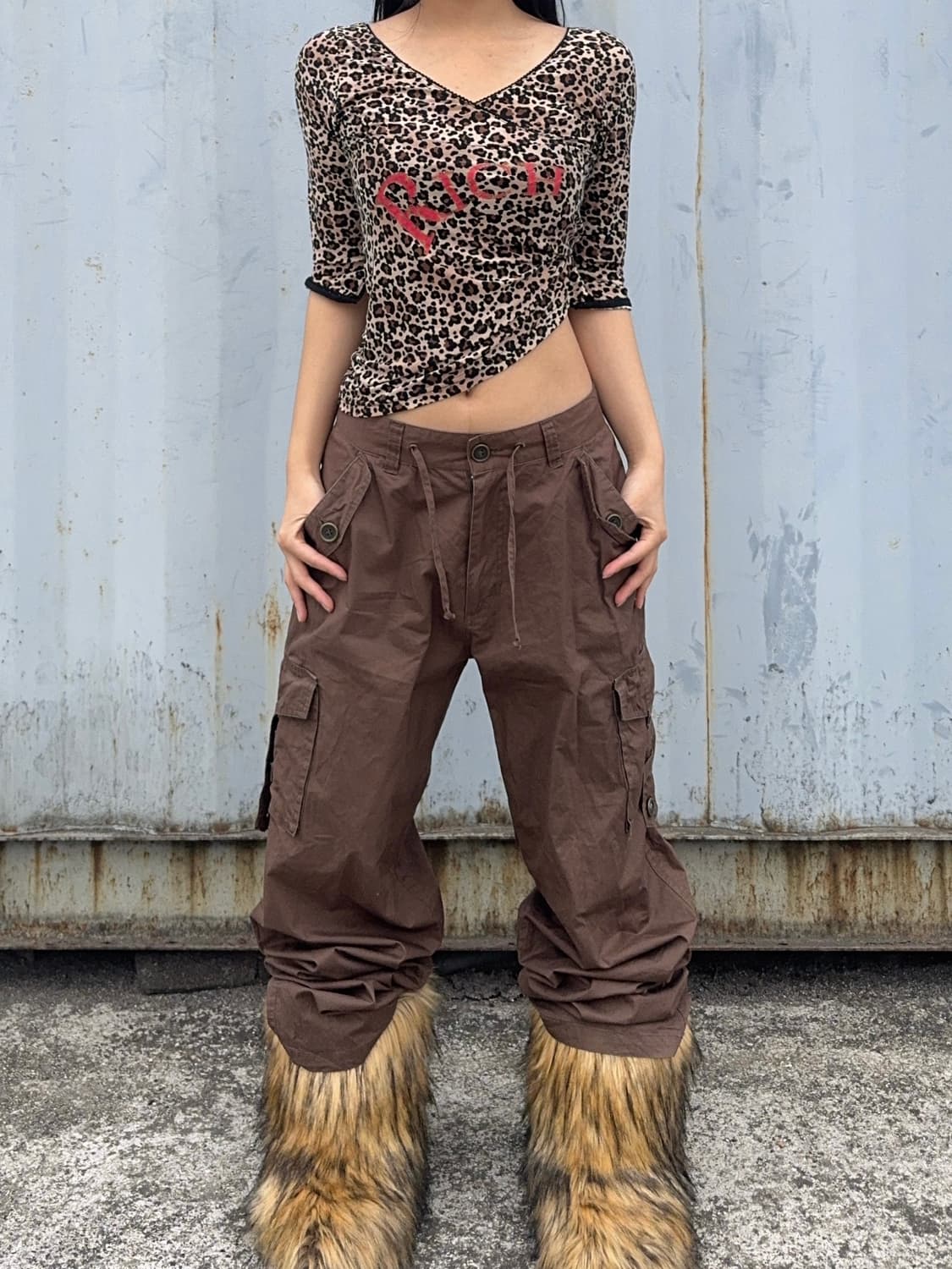 Brown cargo pants 상품이미지5