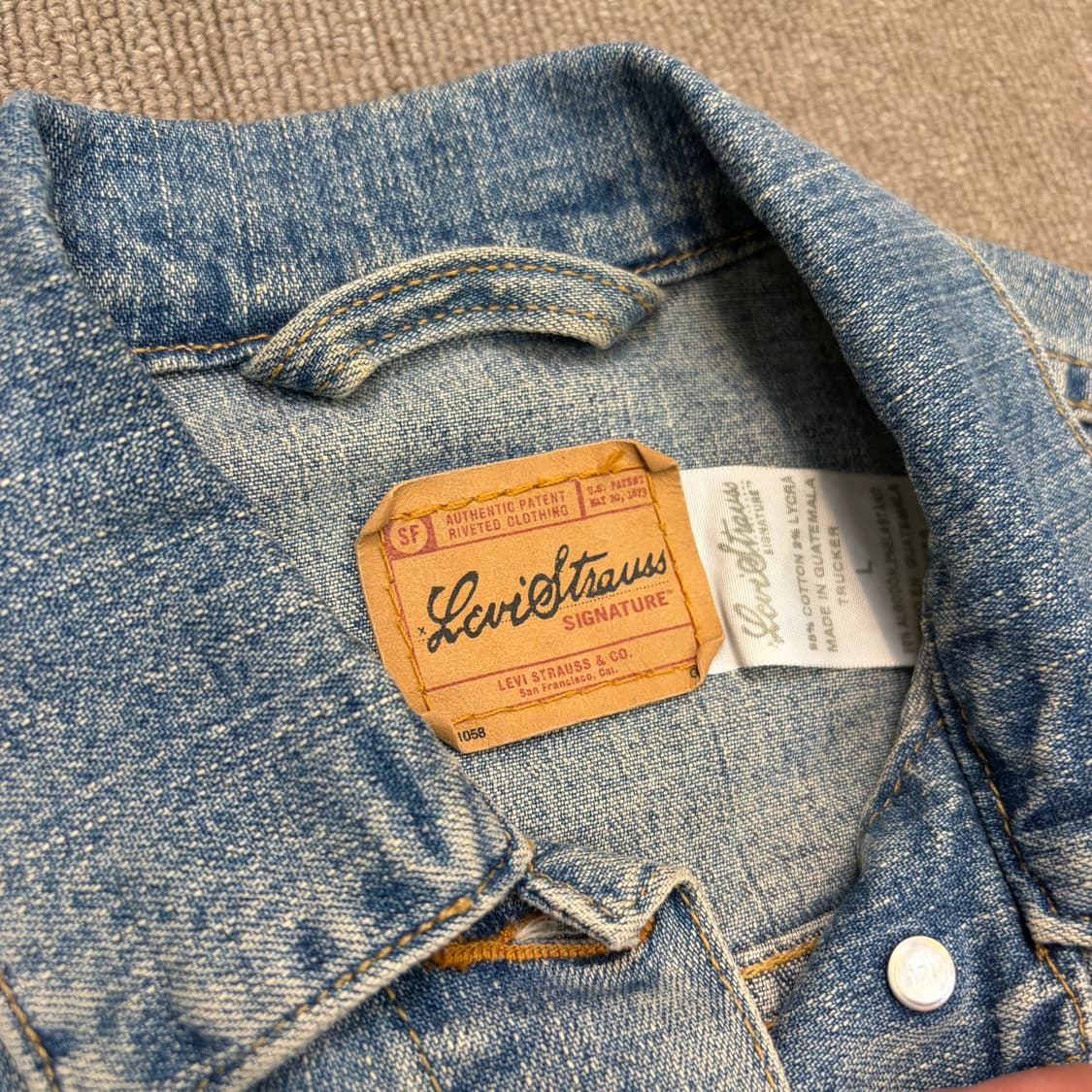 levis 리바이스 우먼스 크롭 데님 트러커 자켓  상품이미지2