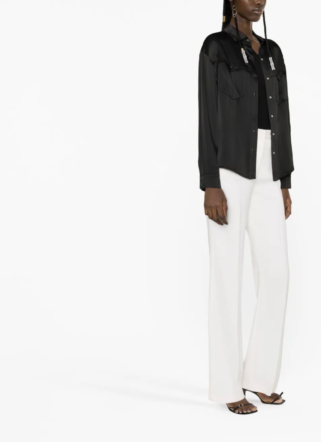 톰포드 비스코스 웨스턴 블랙셔츠 상품이미지10