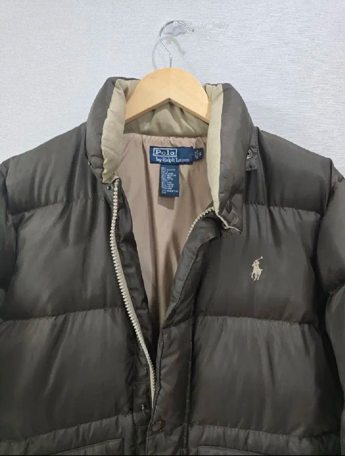 랄프로렌폴로 남성 덕다운 패딩 브라운 상품이미지4