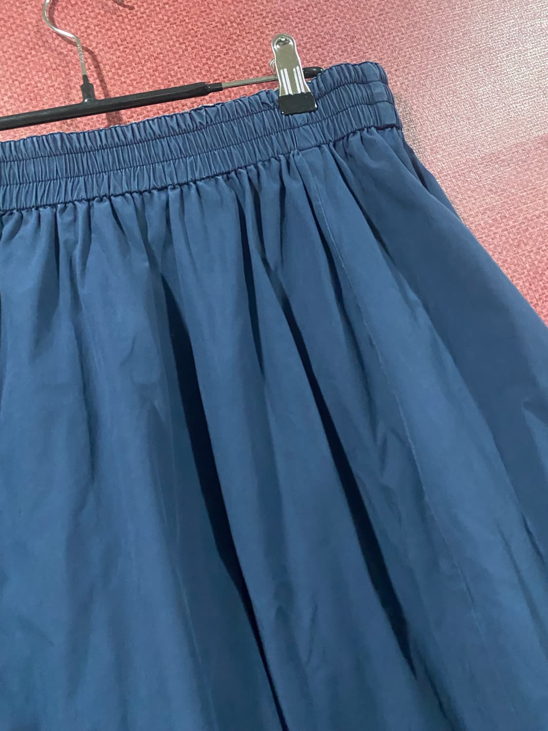 플레어 롱 스커트 (베이지, 네이비) 상품이미지5