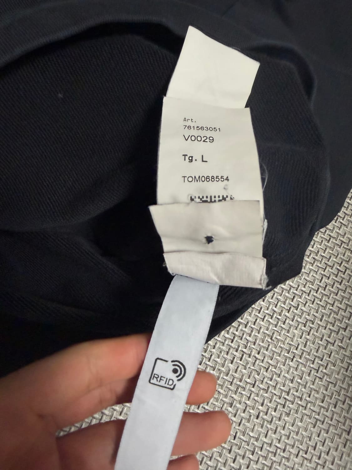 크림판 스톤아일랜드 맨투맨 블랙 L 상품이미지5