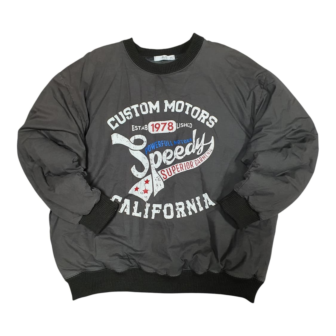 ✨ (바배) 성조기 누빔 패딩 맨투맨 상품이미지2