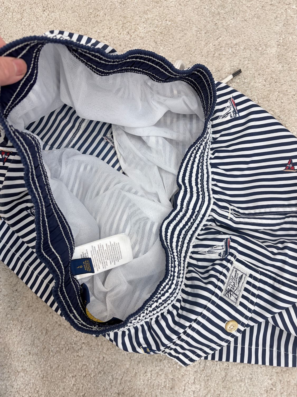 폴로 랄프로렌 요트자수 스윔팬츠 L 상품이미지4