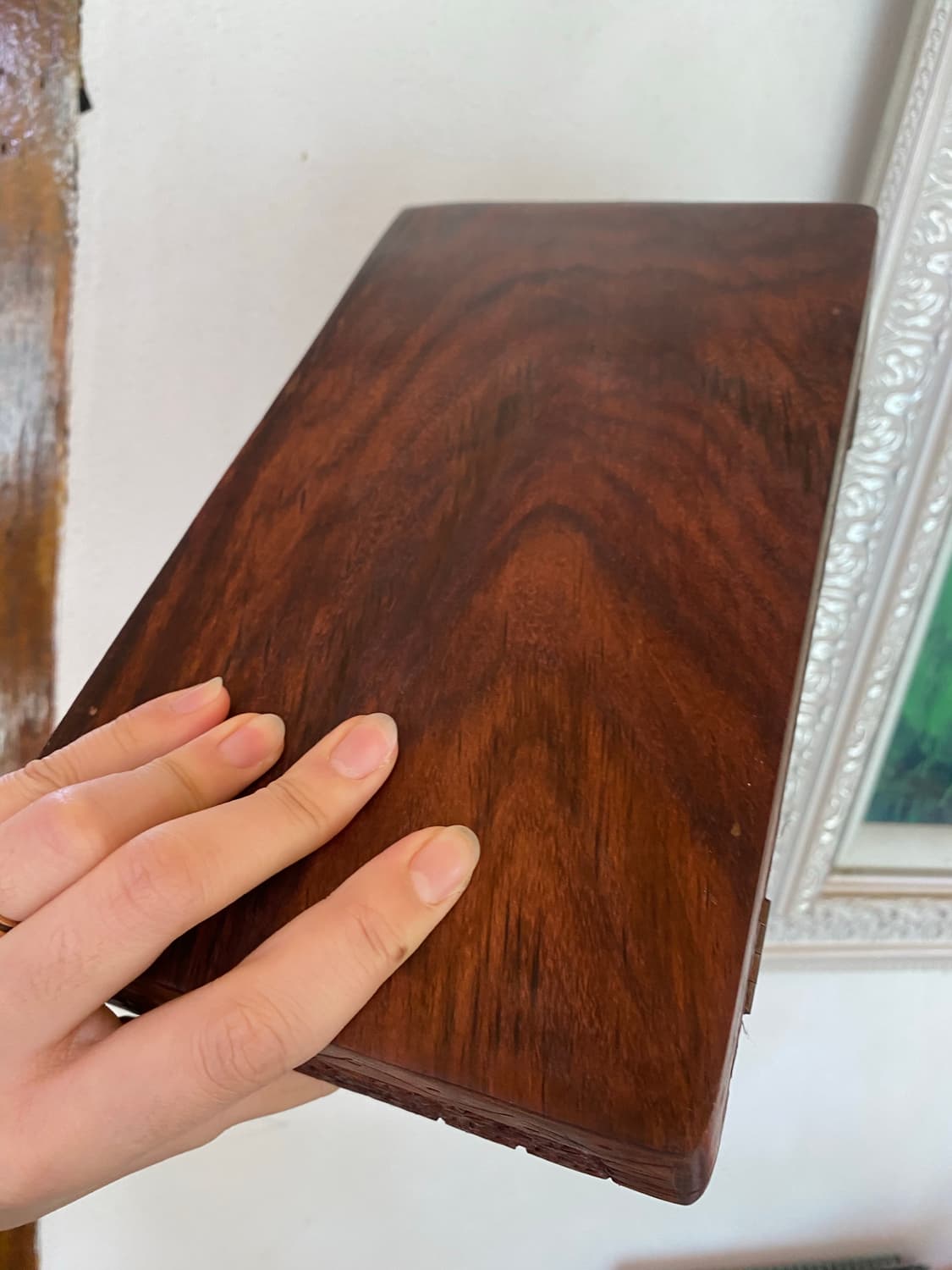 핸드카빙 빈티지 우드 보석함 상품이미지5