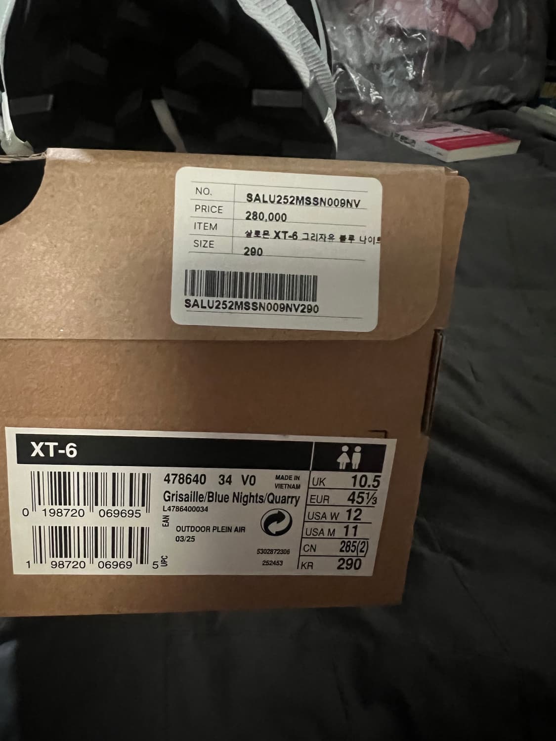 살로몬 xt-6 290 새제품 상품이미지2