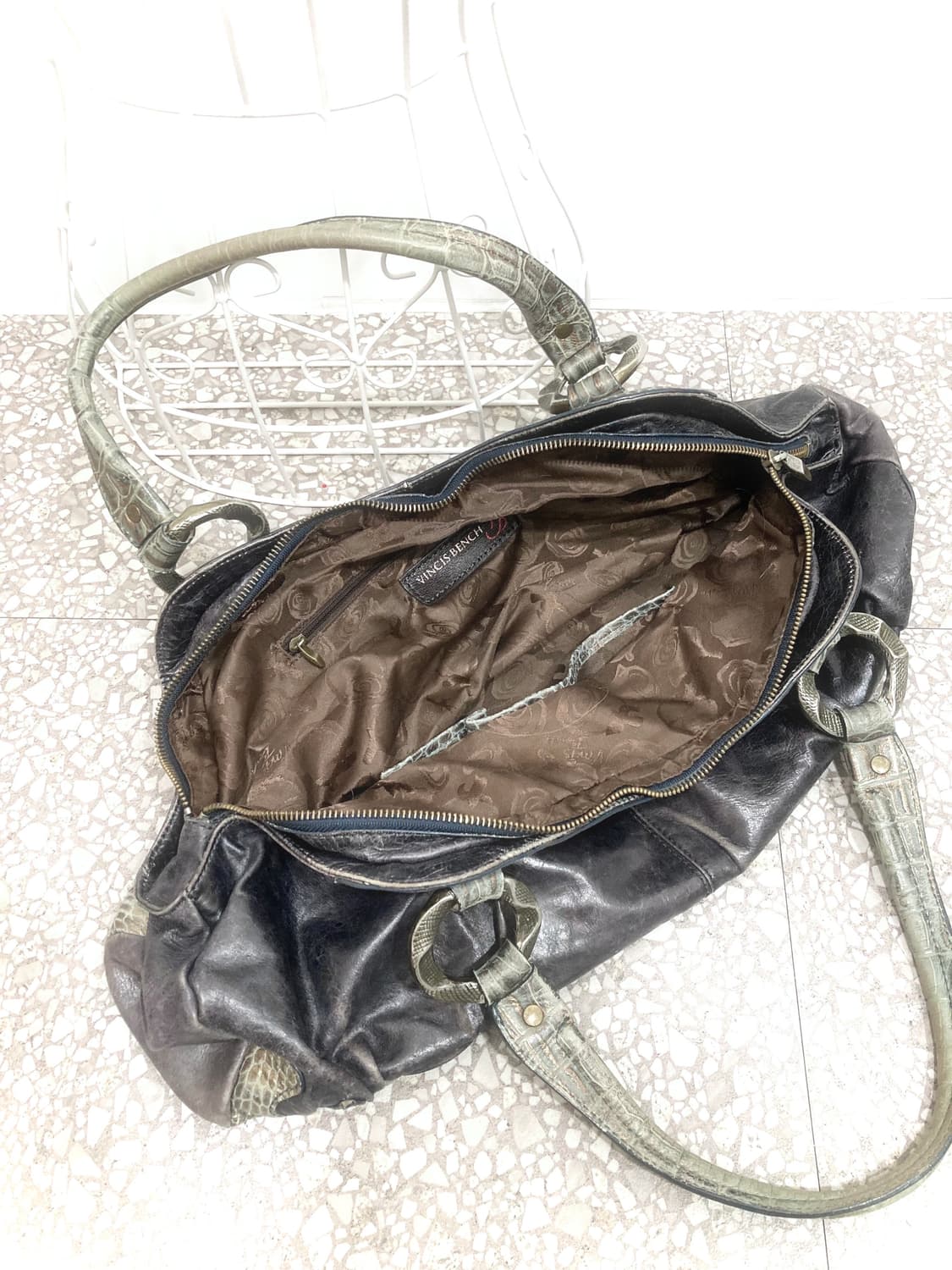 python leather shoulder bag 상품이미지4