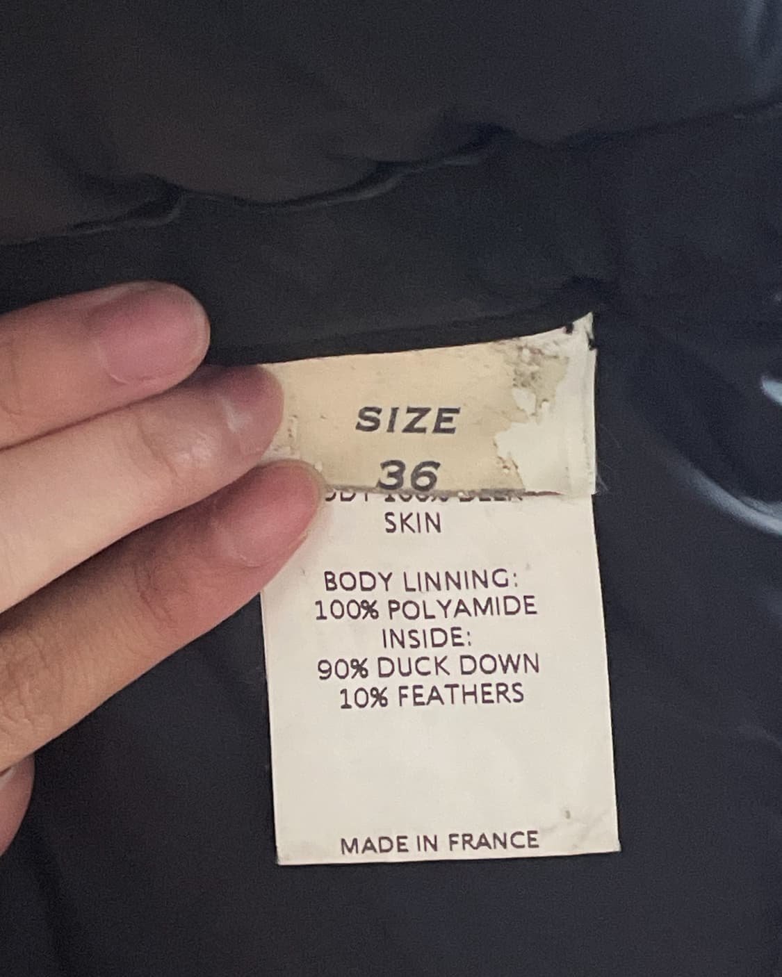 rare* 아이작 셀람 하이넥 스트럭쳐 디어스킨 패딩 베스트 상품이미지10