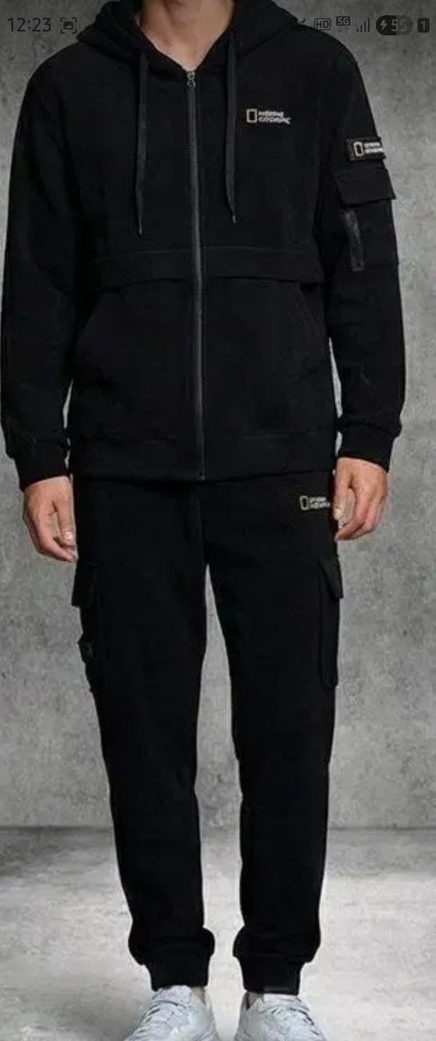  내셔널지오그래픽 면 트레이닝복 세트 상품이미지1