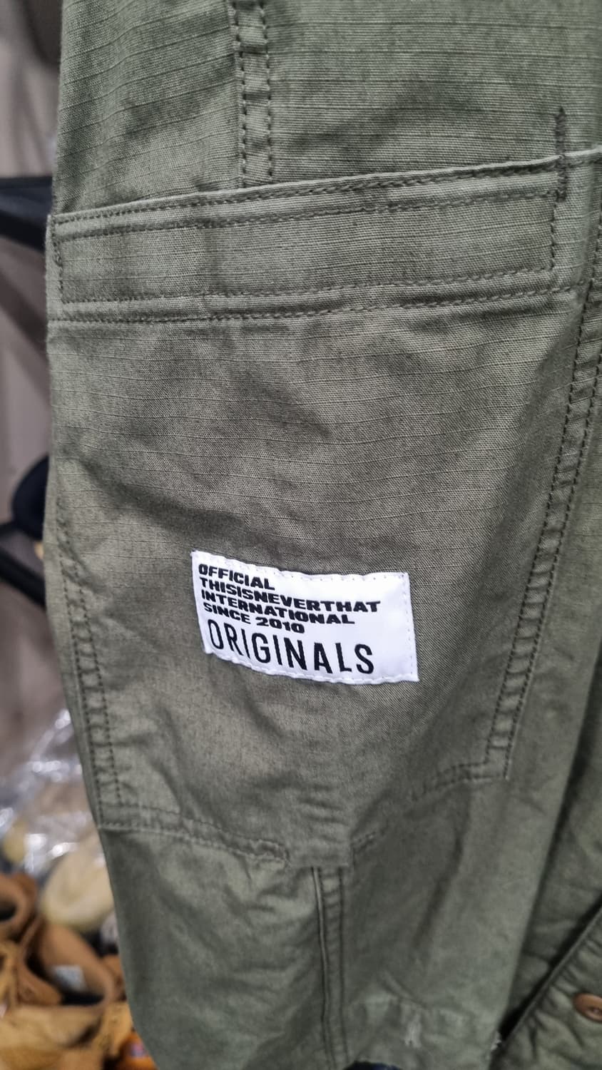 ((디스 이즈 네버댓)) 105~110(표기 L) 올리브색 포켓 셔츠자켓 상품이미지3