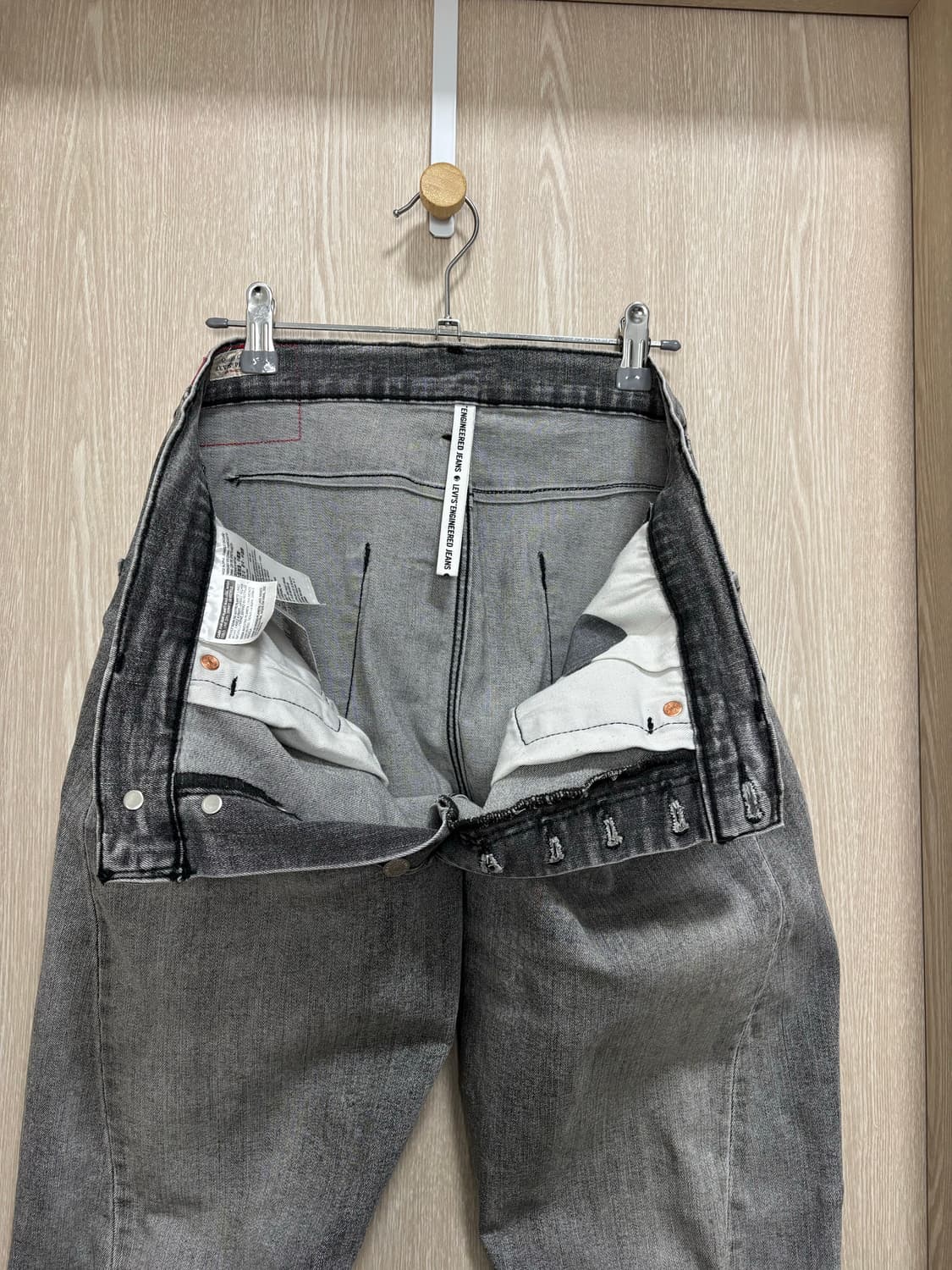 리바이스 프리미엄 엔진니어드502 데님팬츠/32/그레이 상품이미지5