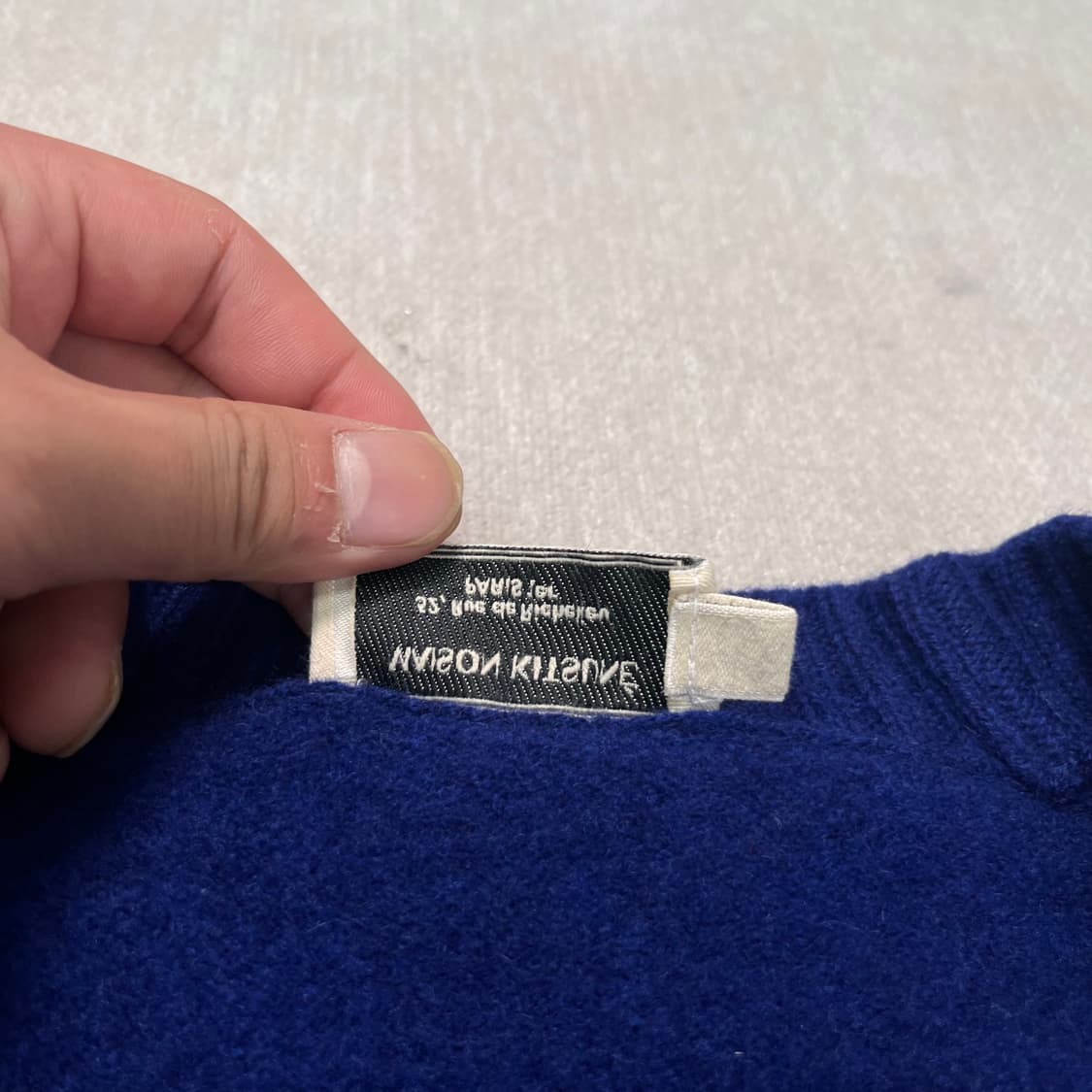 95 메종키츠네 폭스 램스울 가디건  상품이미지3