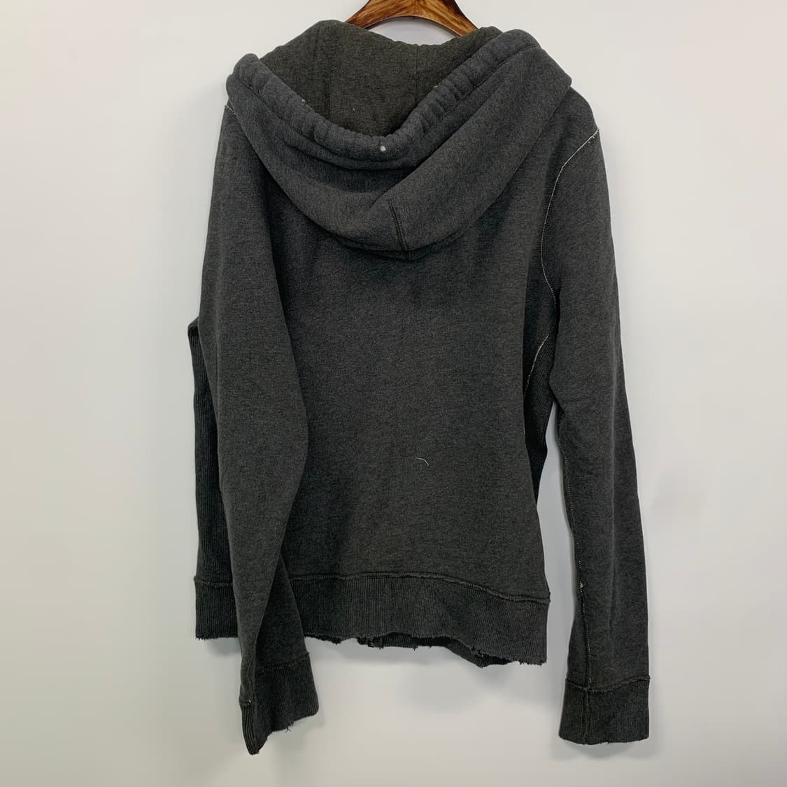 아베크롬비 y2k 와투케 차콜 헤비코튼 후드집업 상품이미지3