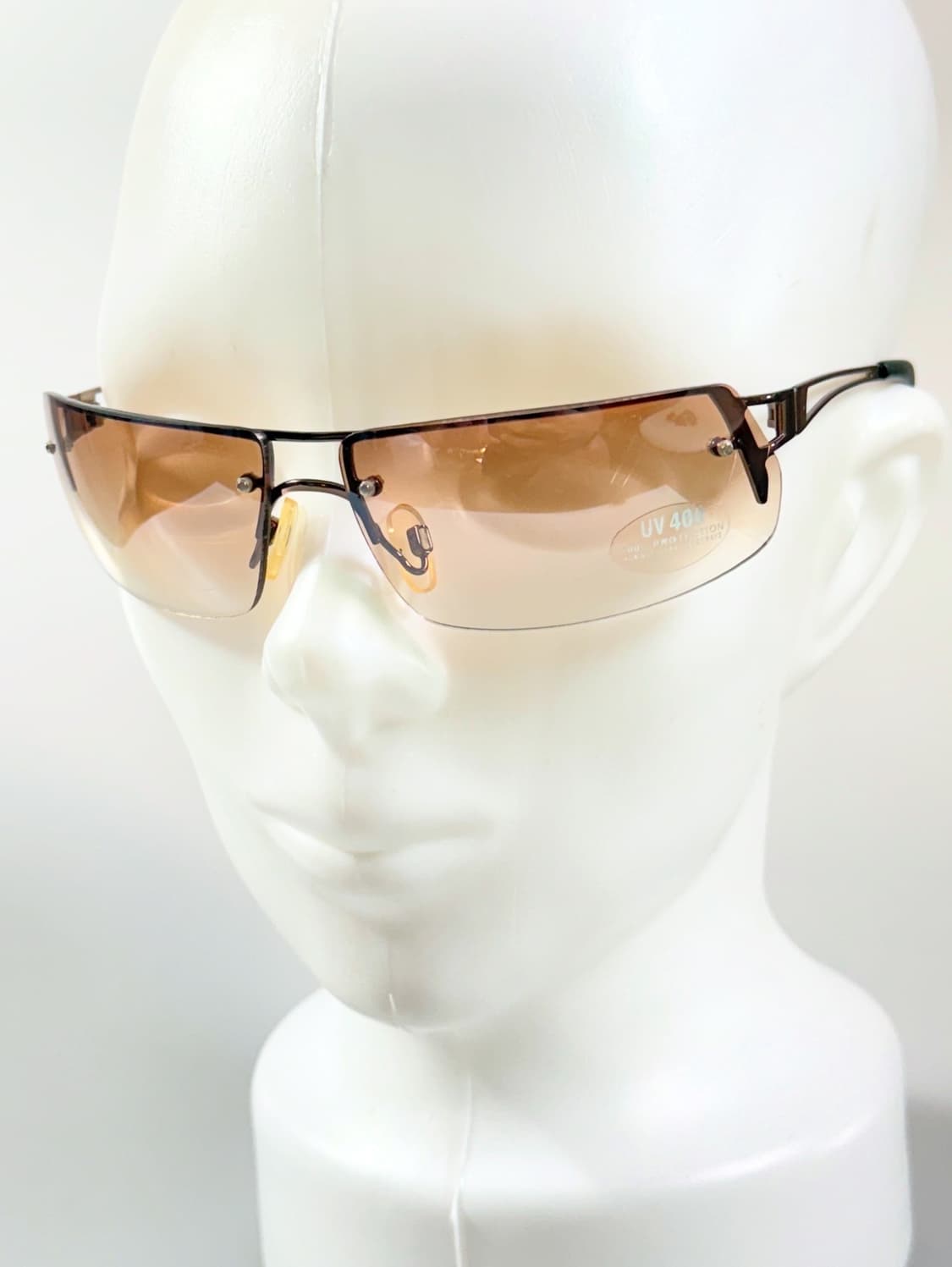 90s INKOGNITO 무테 스퀘어 틴트 빈티지 선글라스 상품이미지8