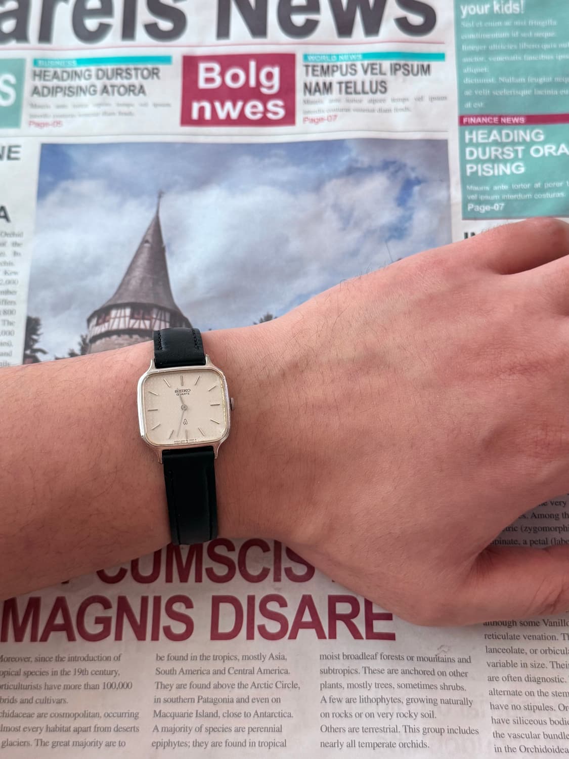 세이코 Seiko 쿼츠 스퀘어 상품이미지4