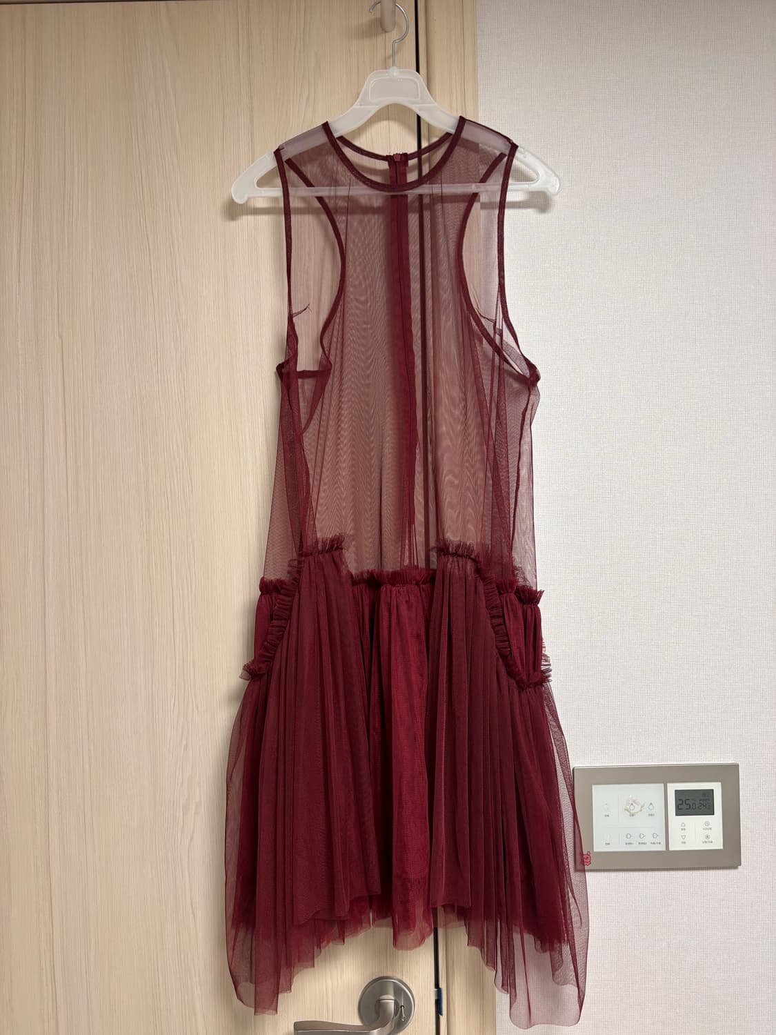 에옹쓰 2021 샤샤원피스 버건디 상품이미지1