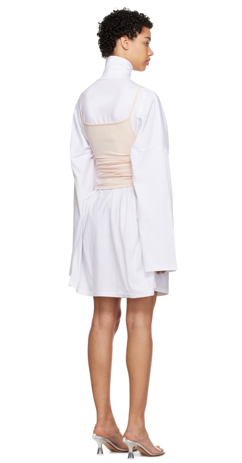 MM6 beige & white  layered mini dress 상품이미지3