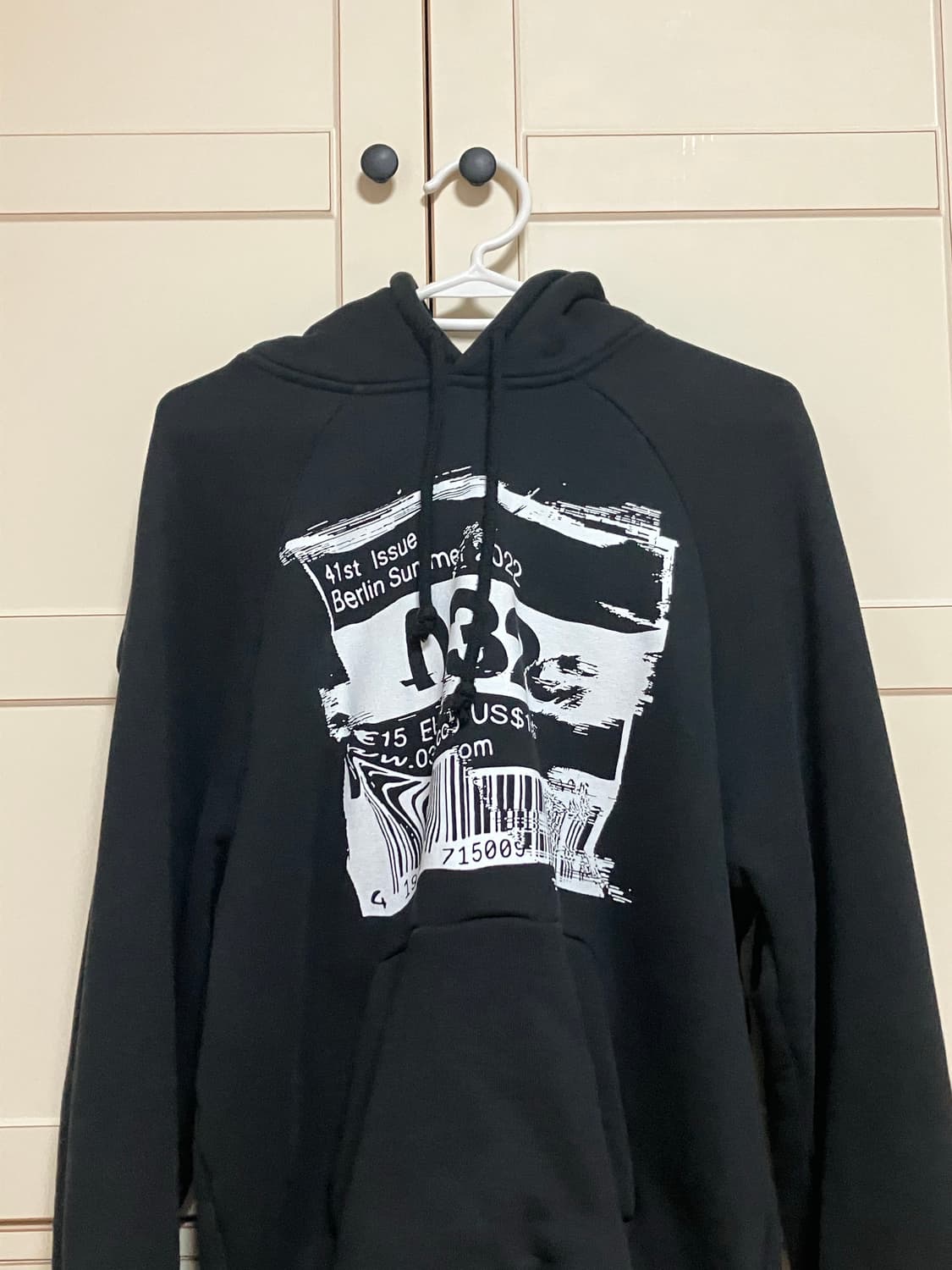 032C 바코드 후드티 xs 상품이미지2