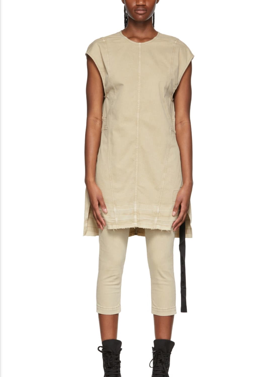 (S)릭오웬스 다크쉐도우 22SS 슬리브리스 미니 드레스 상품이미지1