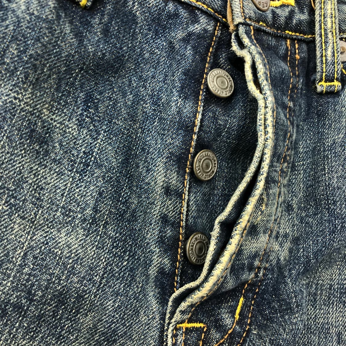 FLASH REPORT JPN 빈티지 워싱 페인트 데미지 데님 팬츠 상품이미지7