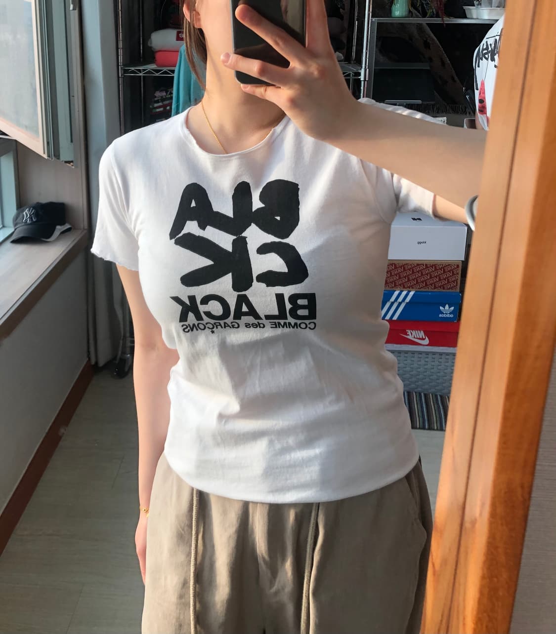 꼼데가르송 BLACK라인 반팔 티셔츠 상품이미지1