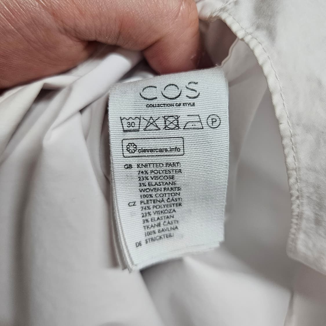COS 코스 하프셔츠 티셔츠 S 상품이미지6
