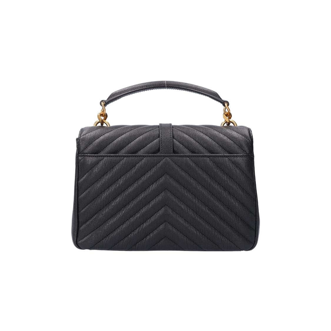 생로랑 마틀라세 모노그램 컬리지 미디움 체인백 레더 블랙 상품이미지9