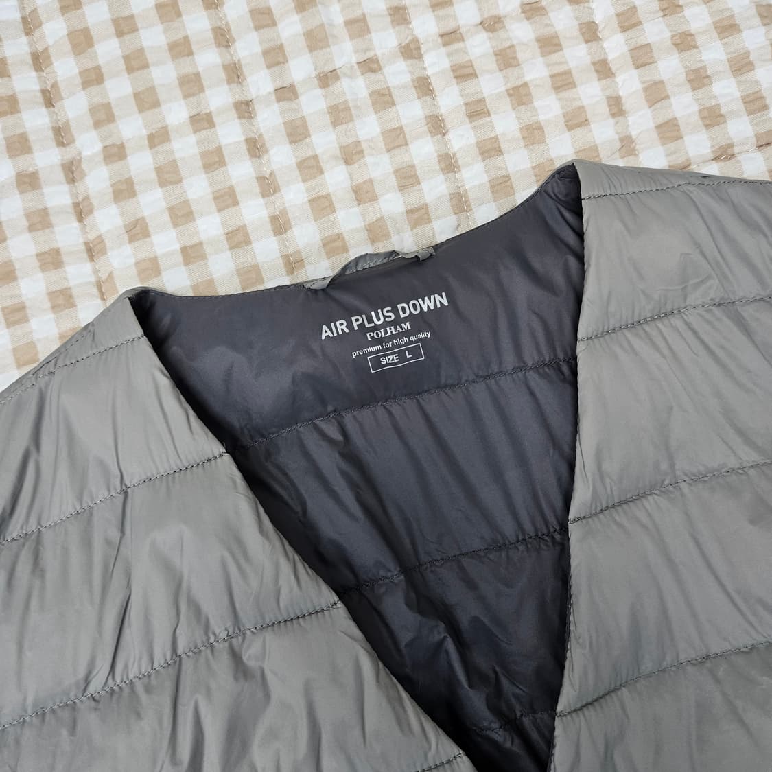 폴햄 거위털 경량패딩 조끼 남자100 상품이미지2