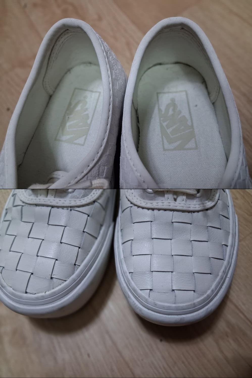 vans 화이트가죽스니커즈 화이트모자이크가죽 운동화 
거의새거 235
 상품이미지7