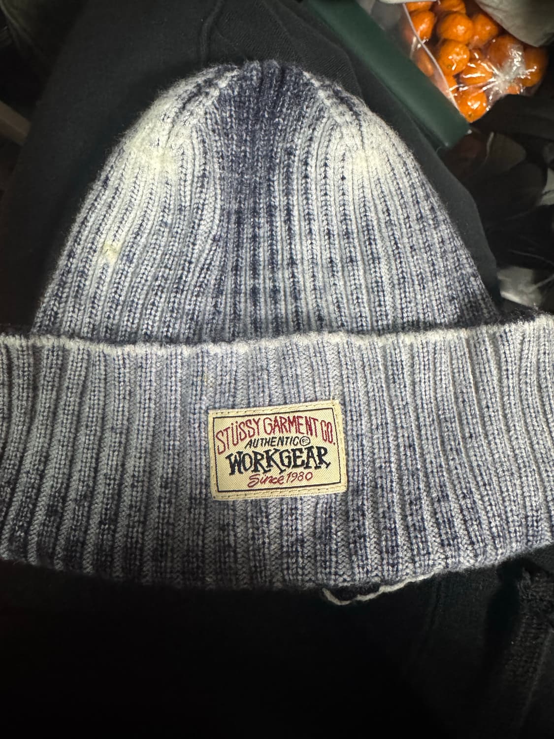 스투시 워크기어 스프레이 커브 비니 네이비 상품이미지1